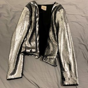 Chaser silver sequin jacket